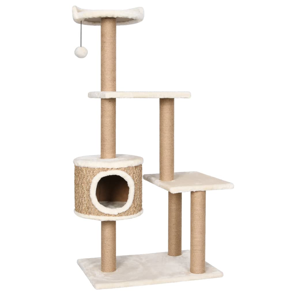 Andala Pets Cat Tree with Scratching Post 123cm Seagrass