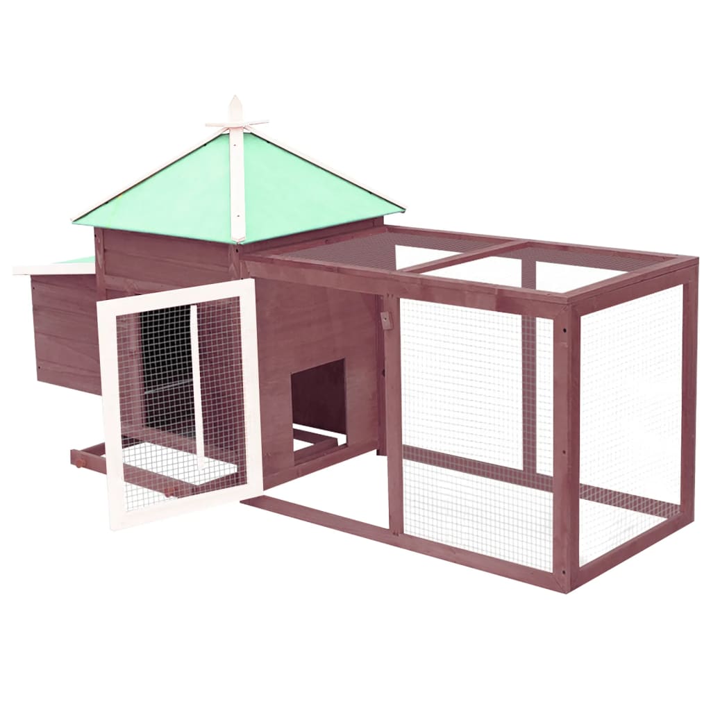 Chicken Coop With Nest Box Mocha 190X72X102cm