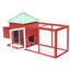 Chicken Coop With Nest Box Red 190X72X102cm