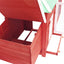 Chicken Coop With Nest Box Red 190X72X102cm