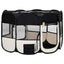 Foldable Dog Playpen With Carrying Bag Black 125X125X61cm
