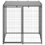 Andala Pets Dog Kennel Black 110x110x110 cm Steel