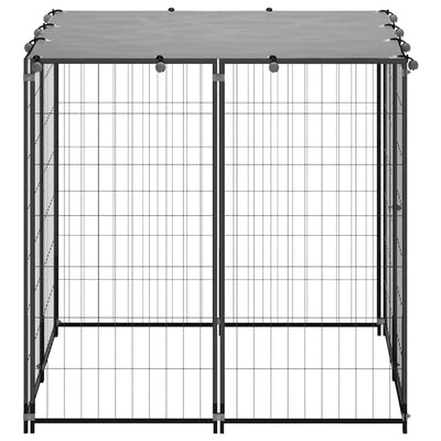 Dog Kennel Black 81 M Steel