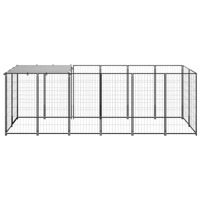 Andala Pets Dog Kennel Black 330x110x110 cm Steel