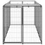Dog Kennel Black 330X110X110cm Steel