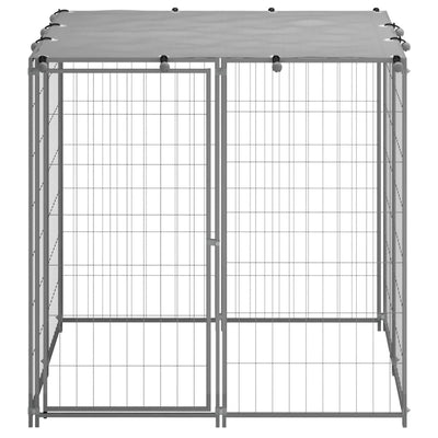 Andala Pets Dog Kennel Silver 110x110x110 cm Steel