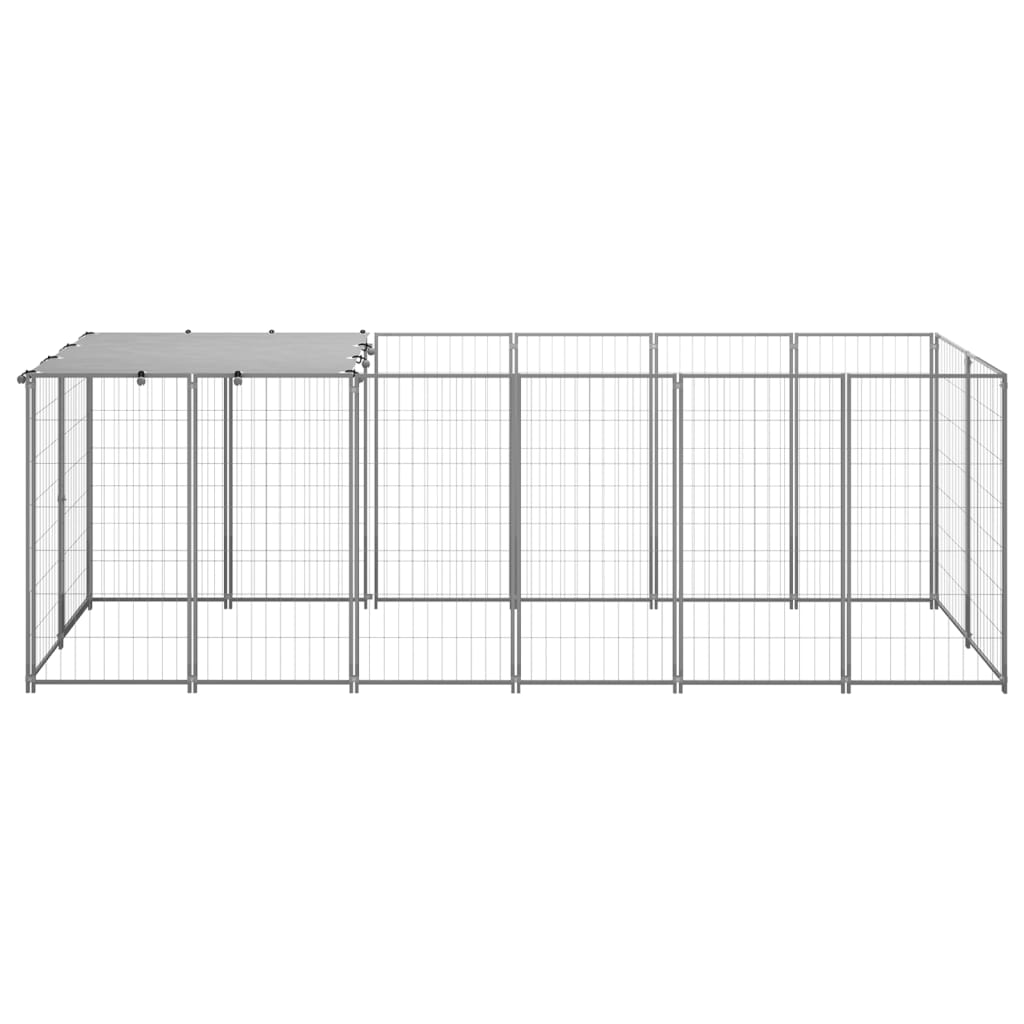 Andala Pets Dog Kennel Silver 330x110x110 cm Steel