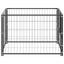 Andala Pets Dog Kennel Black 8 m Steel