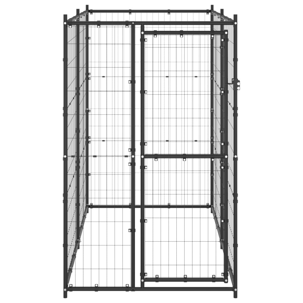 Andala Pets Outdoor Dog Kennel Steel 110x220x180 cm