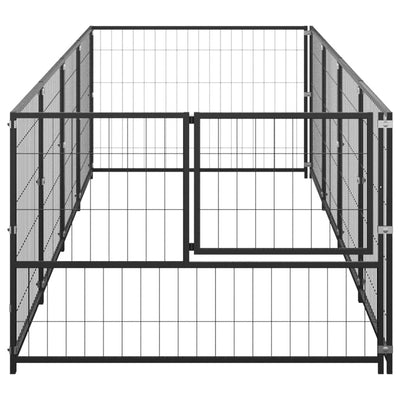 Andala Pets Dog Kennel Black 6.05 m Steel