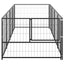 Andala Pets Dog Kennel Black 6.05 m Steel