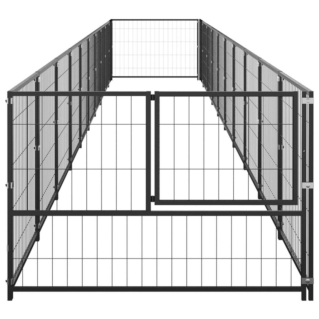 Andala Pets Outdoor Dog Kennel Steel 110x220x180 cm