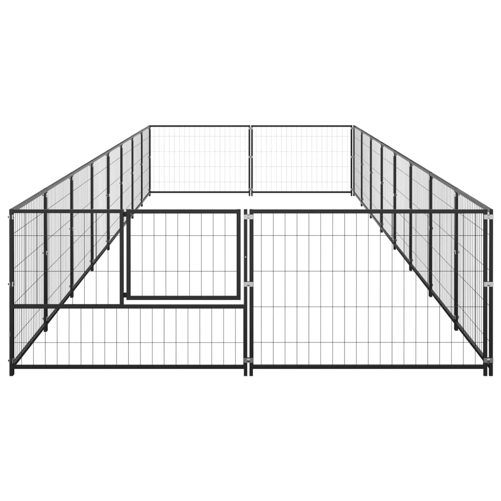 Andala Pets Dog Kennel Black 330x110x110 cm Steel