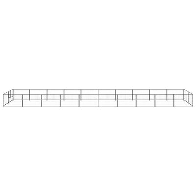 Dog Kennel Black 20 m Steel