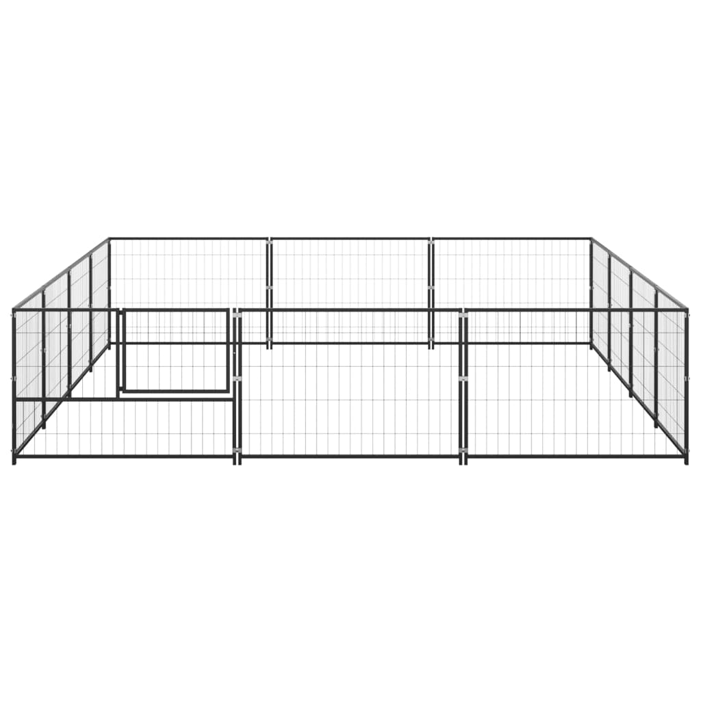 Andala Pets Dog Kennel Black 9 m Steel