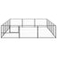 Andala Pets Dog Playpen 16 Panels Steel 60x80 cm Black