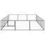 Andala Pets 12-Panel Dog Playpen Black 100x50 cm Powder-coated Steel