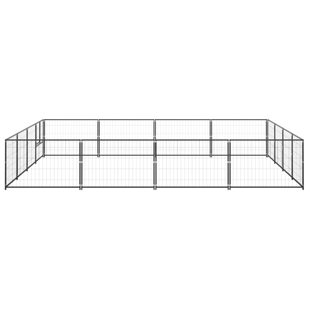 Andala Pets Dog Kennel Black 16 m Steel