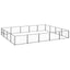 Dog Kennel Black 20 m Steel