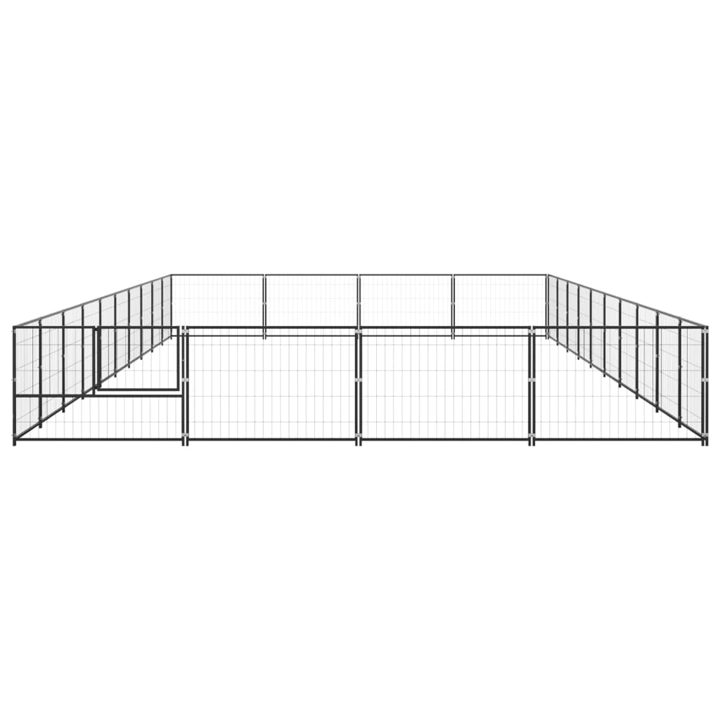 Andala Pets Dog Kennel Black 15 m Steel