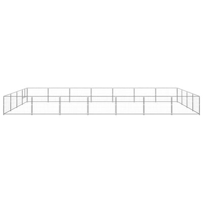 Dog Kennel Silver 28 m Steel
