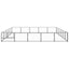 Andala Pets Outdoor Dog Kennel Steel with Roof 110x220x180 cm