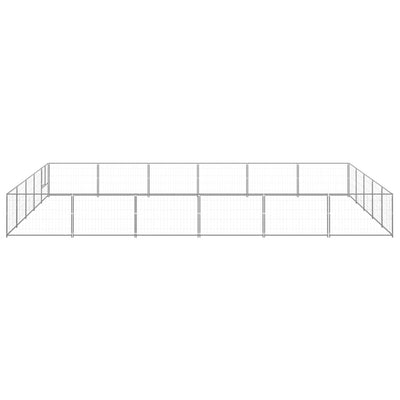 Dog Kennel Silver 30 m Steel