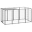 Andala Pets Dog Kennel Black 2.42 m Steel