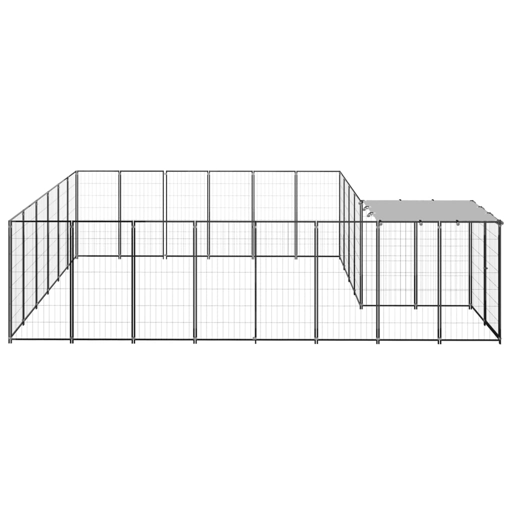 Andala Pets Outdoor Dog Kennel Galvanised Steel with Roof 110x220x180 cm