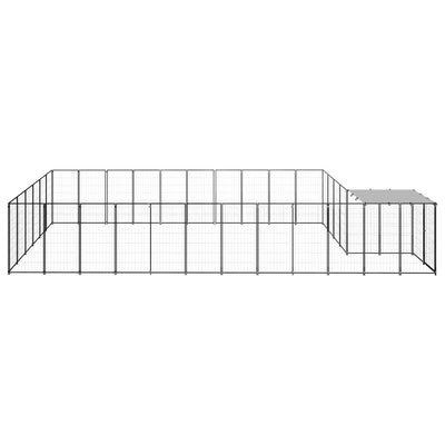 Andala Pets Dog Kennel Black 4.84 m Steel