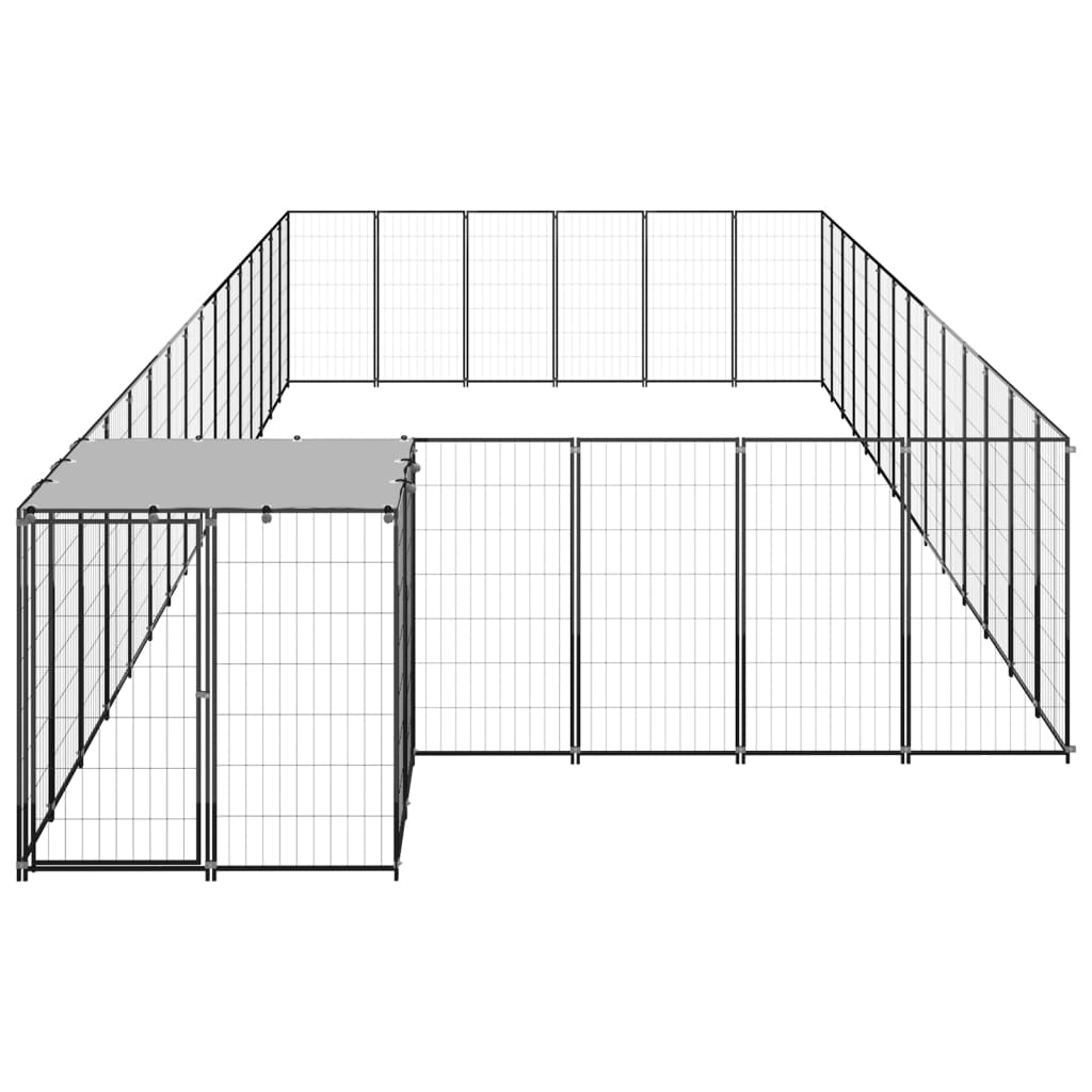 Andala Pets Dog Kennel Black 26.62 m Steel