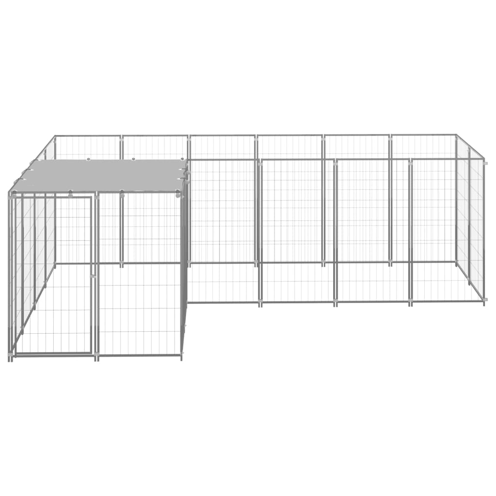 Andala Pets Dog Kennel Silver 4.84 m Steel