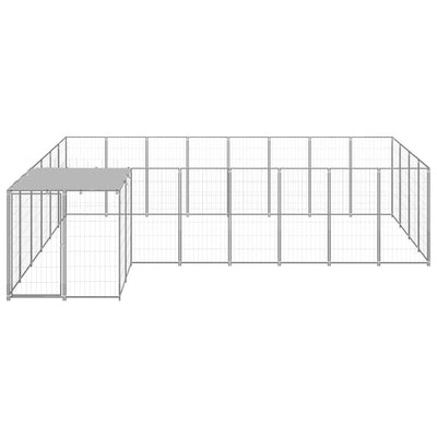 Dog Kennel Silver 10.89 m Steel