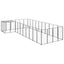 Dog Kennel Black 13.31 m Steel