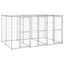 Andala Pets Outdoor Dog Kennel Galvanised Steel with Roof 7.26 m