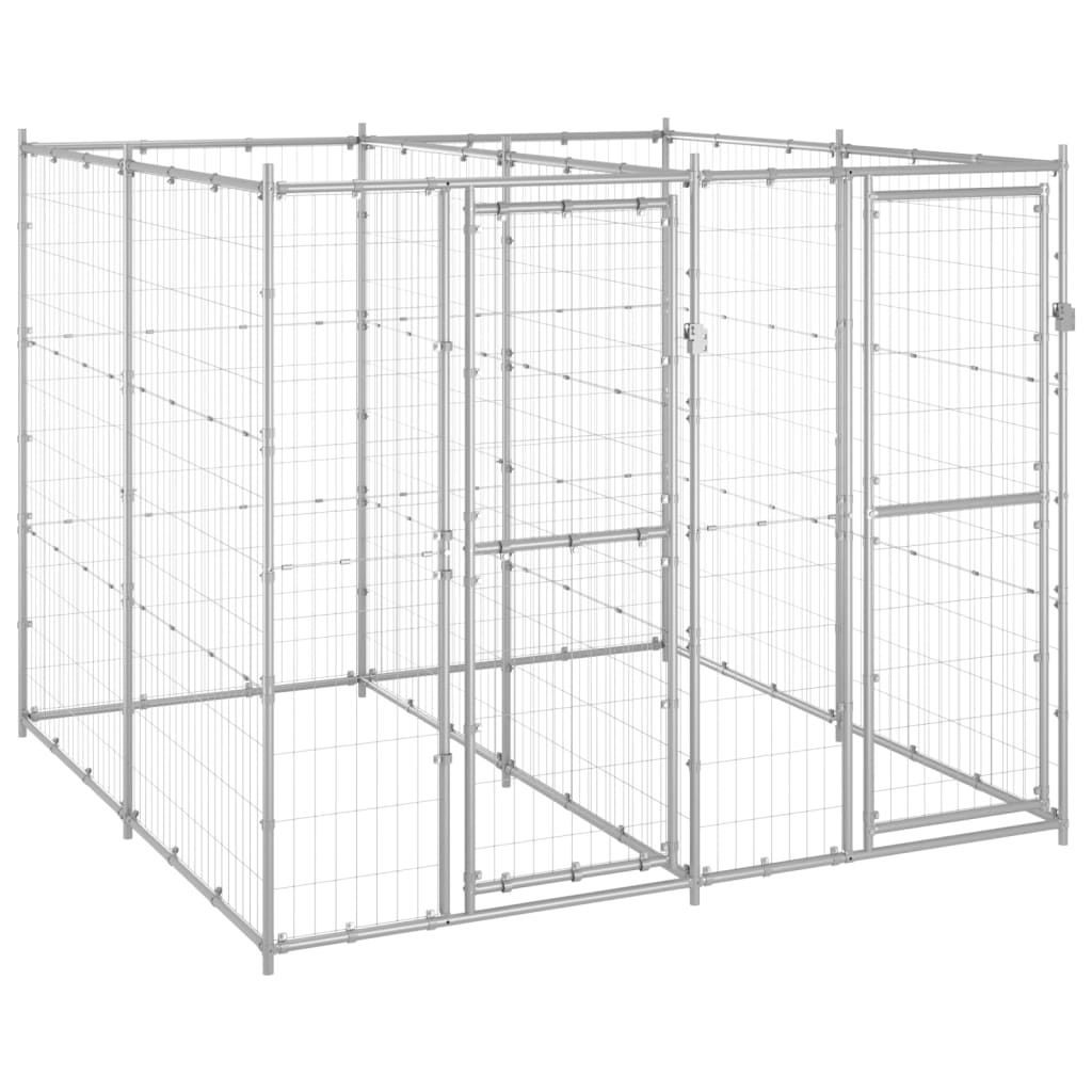 Andala Pets Outdoor Dog Kennel Galvanised Steel 4.84 m