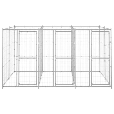 Andala Pets Outdoor Dog Kennel Galvanised Steel 7.26 m