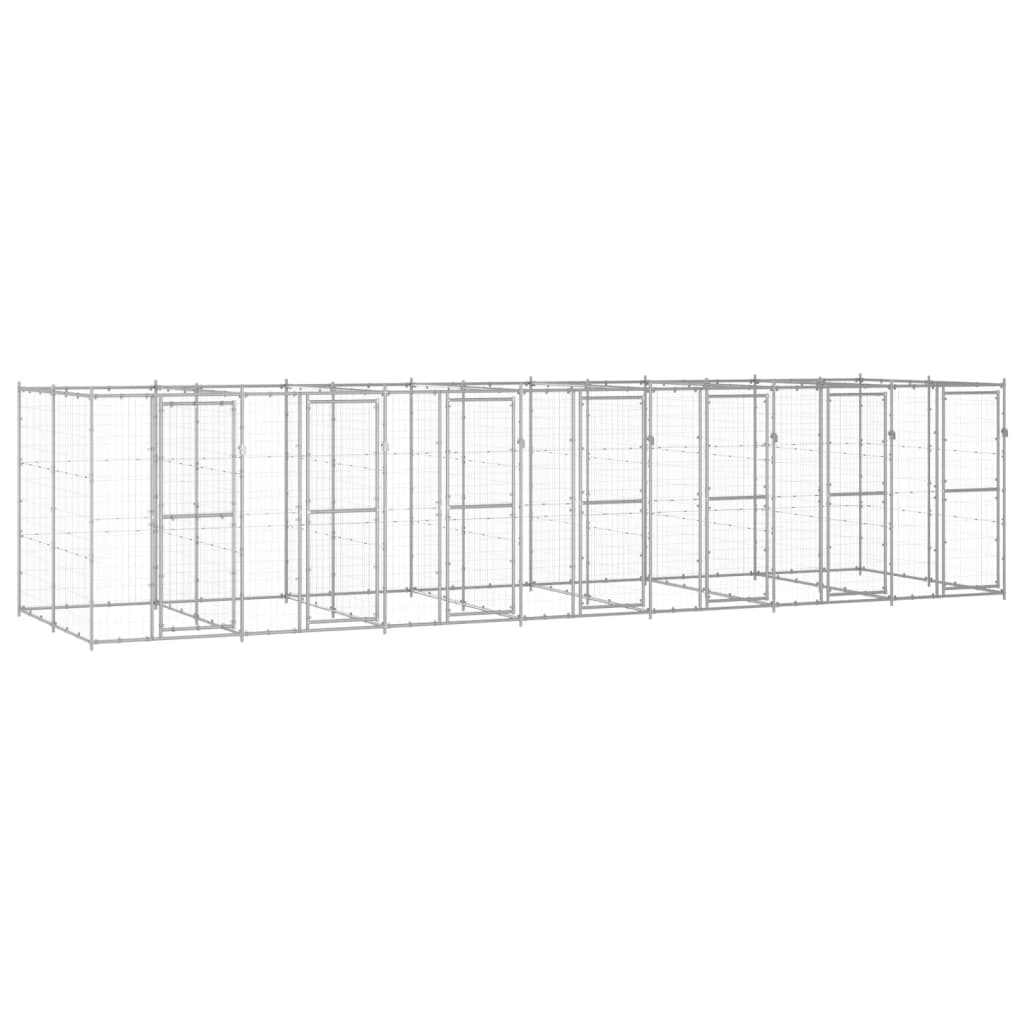 Andala Pets Outdoor Dog Kennel Galvanised Steel 16.94 m