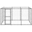 Andala Pets Outdoor Dog Kennel Steel with Roof 7.26 m