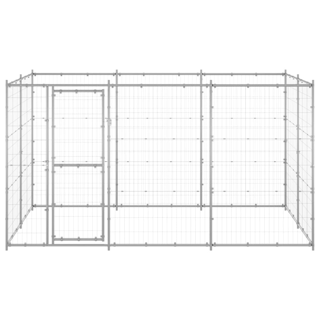 Andala Pets Outdoor Dog Kennel Galvanised Steel 7.26 m