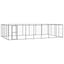 Outdoor Dog Kennel Steel 33.88 m