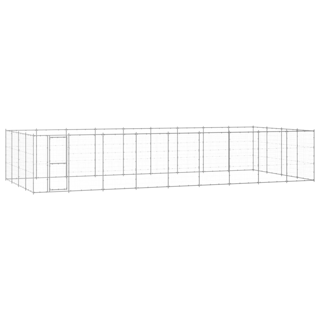 Andala Pets Outdoor Dog Kennel Galvanised Steel 43.56 m