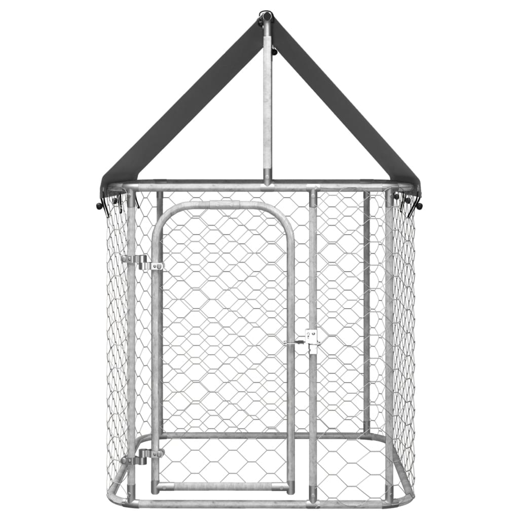 Andala Pets Outdoor Dog Kennel with Roof 100x100x150 cm