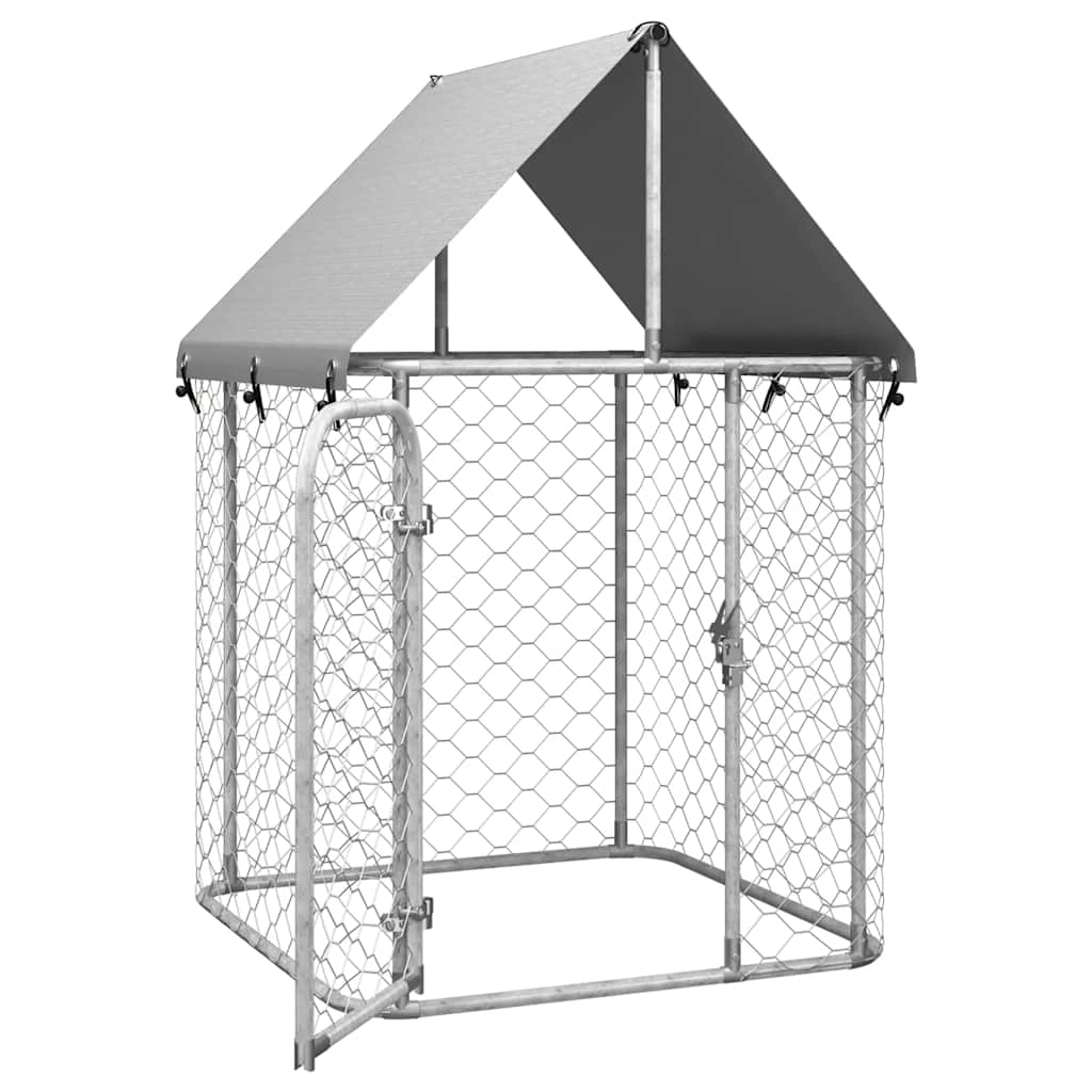 Outdoor Dog Kennel With Roof 100X100X150cm