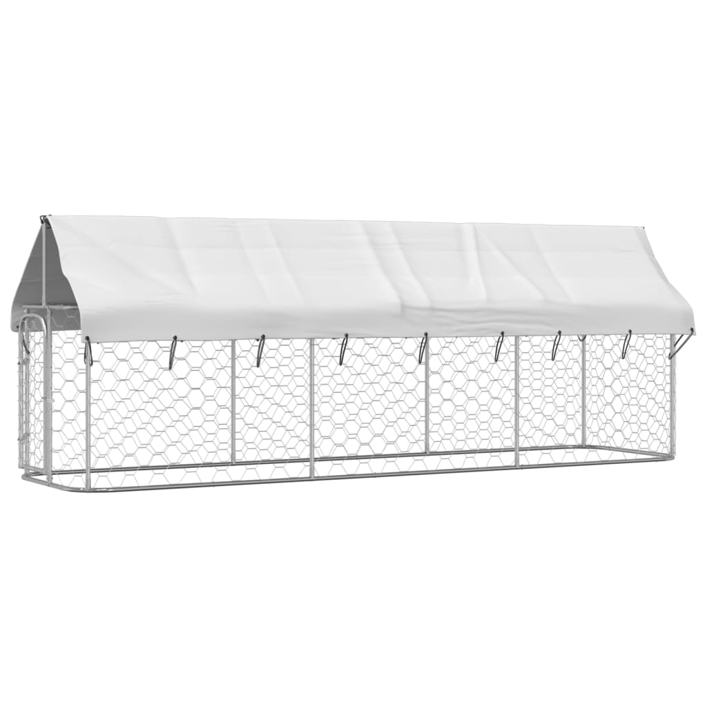 Andala Pets Outdoor Dog Kennel with Roof 400x100x150 cm