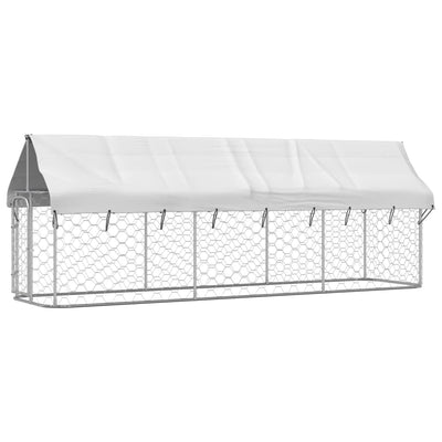 Andala Pets Outdoor Dog Kennel with Roof 400x100x150 cm