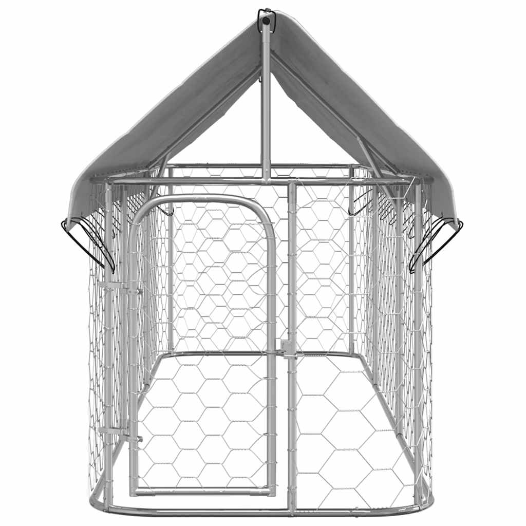 Outdoor Dog Kennel With Roof 400X100X150cm