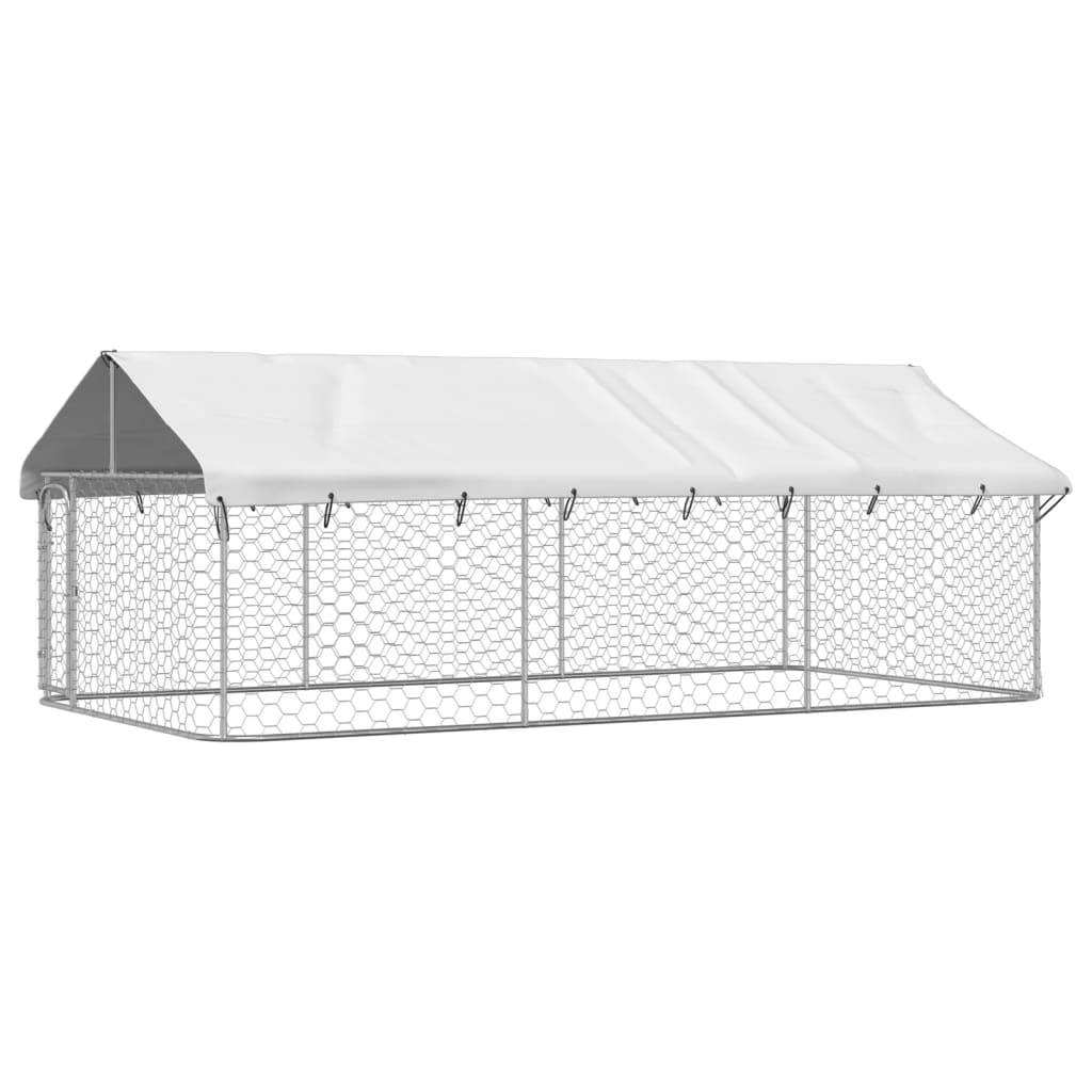 Andala Pets Outdoor Dog Kennel with Roof 400x200x150 cm