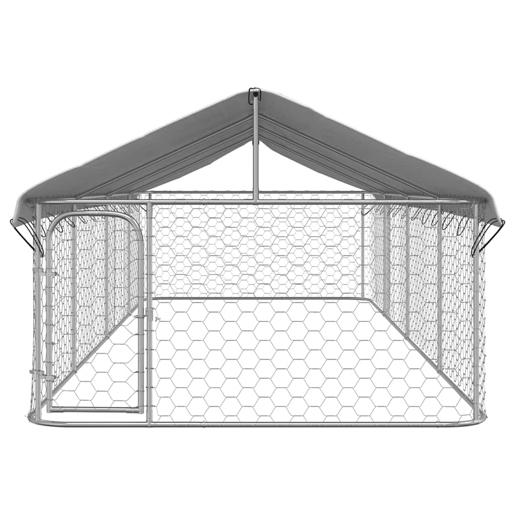Outdoor Dog Kennel With Roof 600X200X150cm