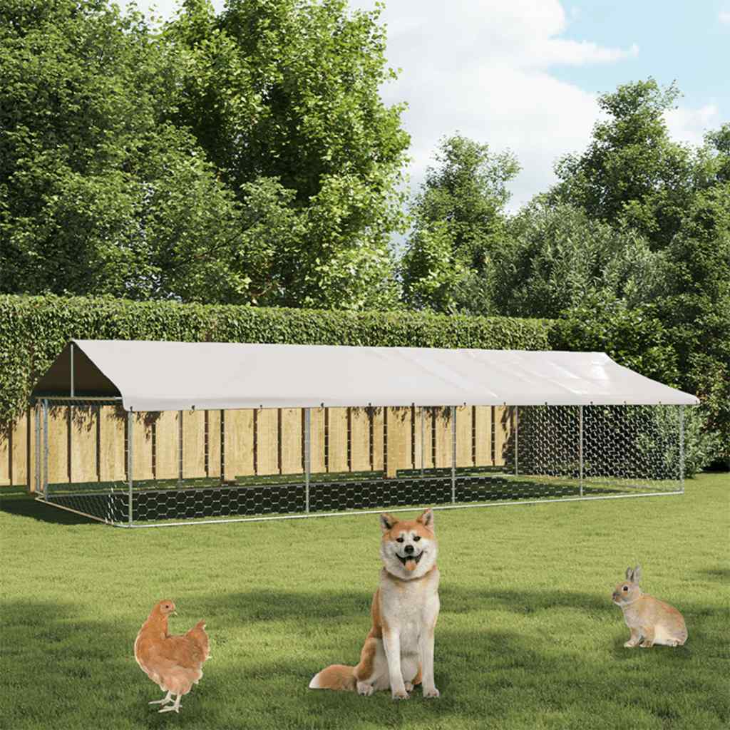 Andala Pets Outdoor Dog Kennel with Roof 600x300x150 cm